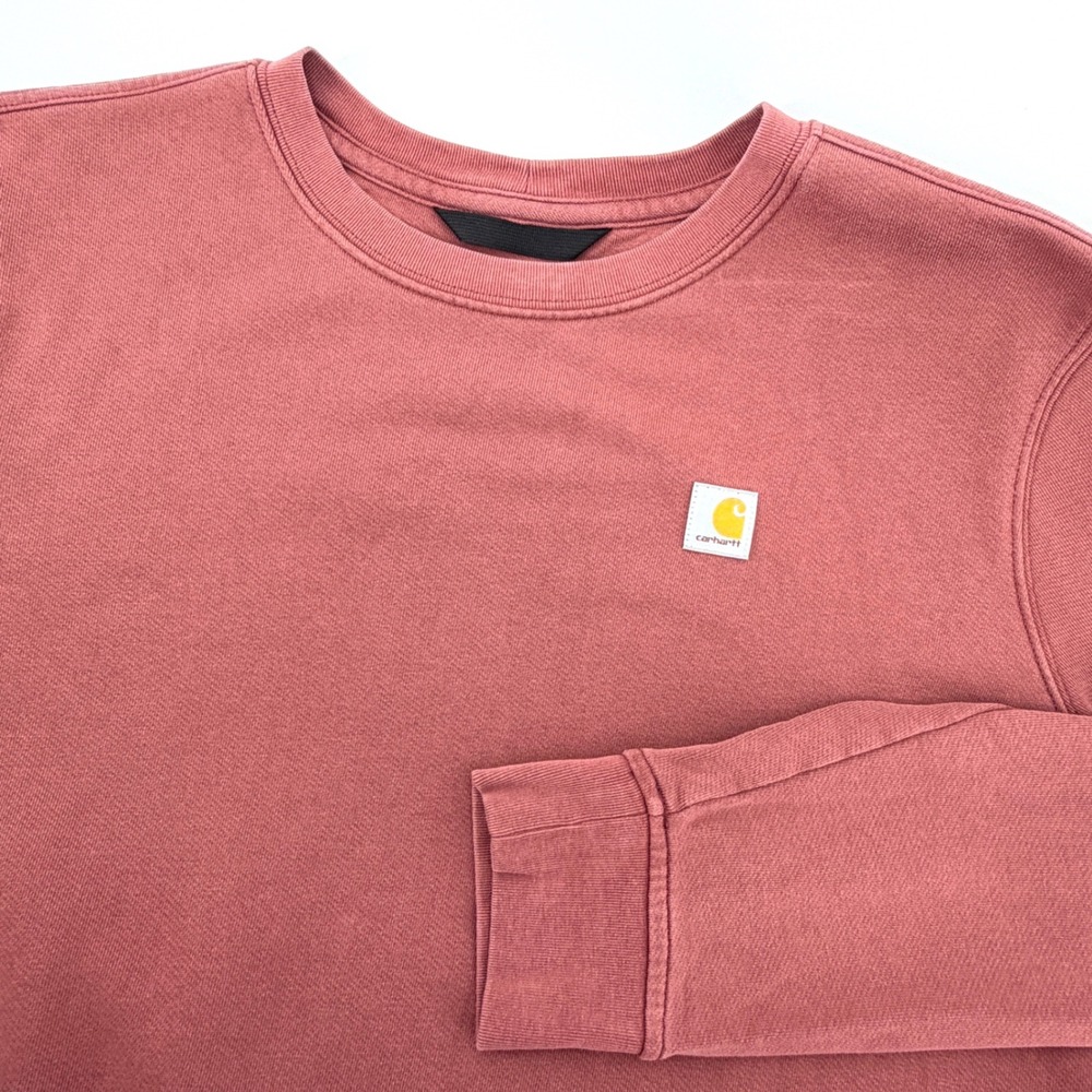 Carhartt Sweatshirt Womens L Salmon Good Relaxed Fit Cotton Tencel TS6179-W